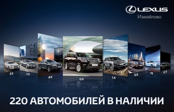 Самое лучшее время для покупки Lexus в ЛЕКСУС ИЗМАЙЛОВО.