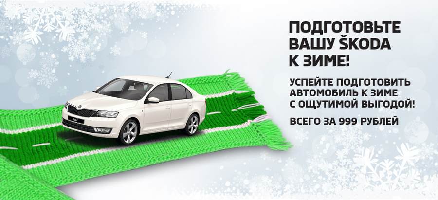 Подготовьте Вашу SKODA к зиме!