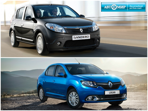 Скидка на Renault Sandero и новый Renault Logan в Автомире!