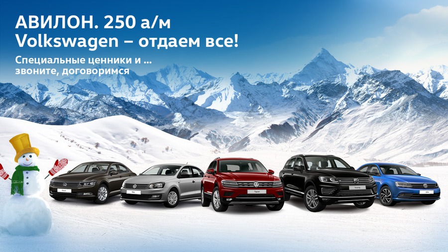 250 Volkswagen в АВИЛОН. Отдаём все!