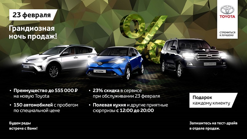 Ночь продаж одна – преимущества бесконечны. Toyota и Lexus в РОЛЬФ Волгоградский