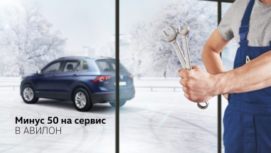 Минус 50 на сервис в АВИЛОН