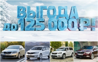 Выгода до 125 000руб. при покупке SKODA в декабре!